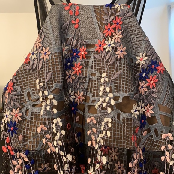 Self Portrait Floral Vine Embroidery Multi Color - Picture 8 of 16